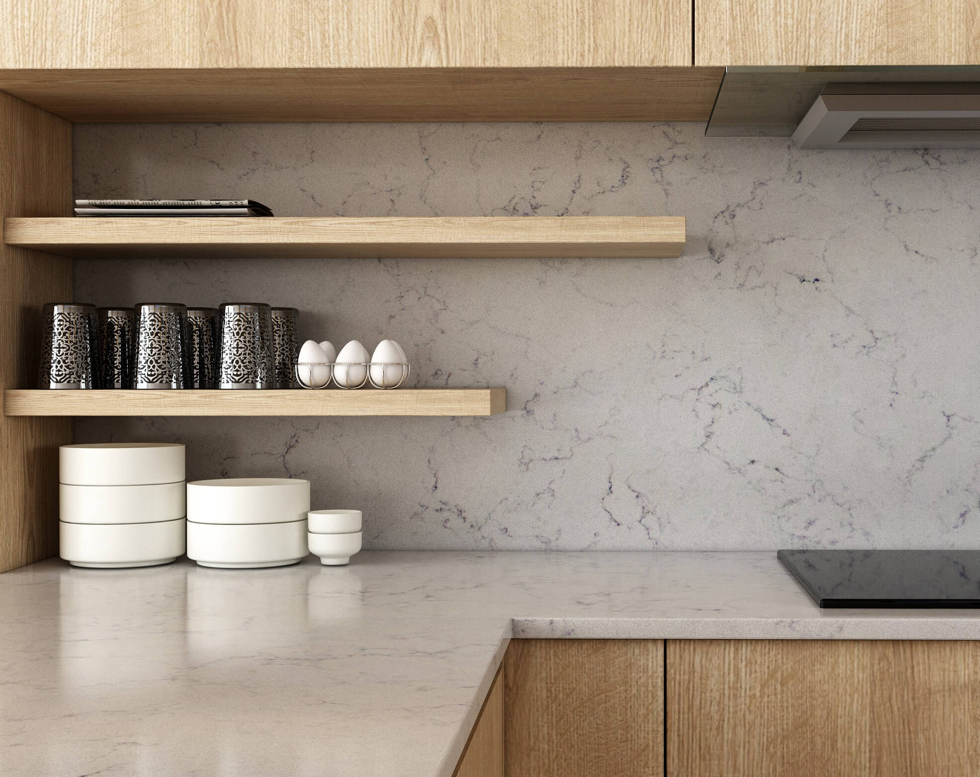 Sản phẩm đá Vicostone - Valley Trắng