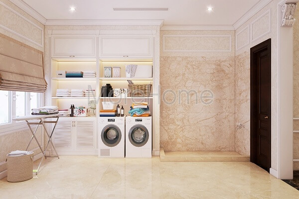 Thi công đá nhân tạo tại biệt tự tân cổ điển Tân Bình