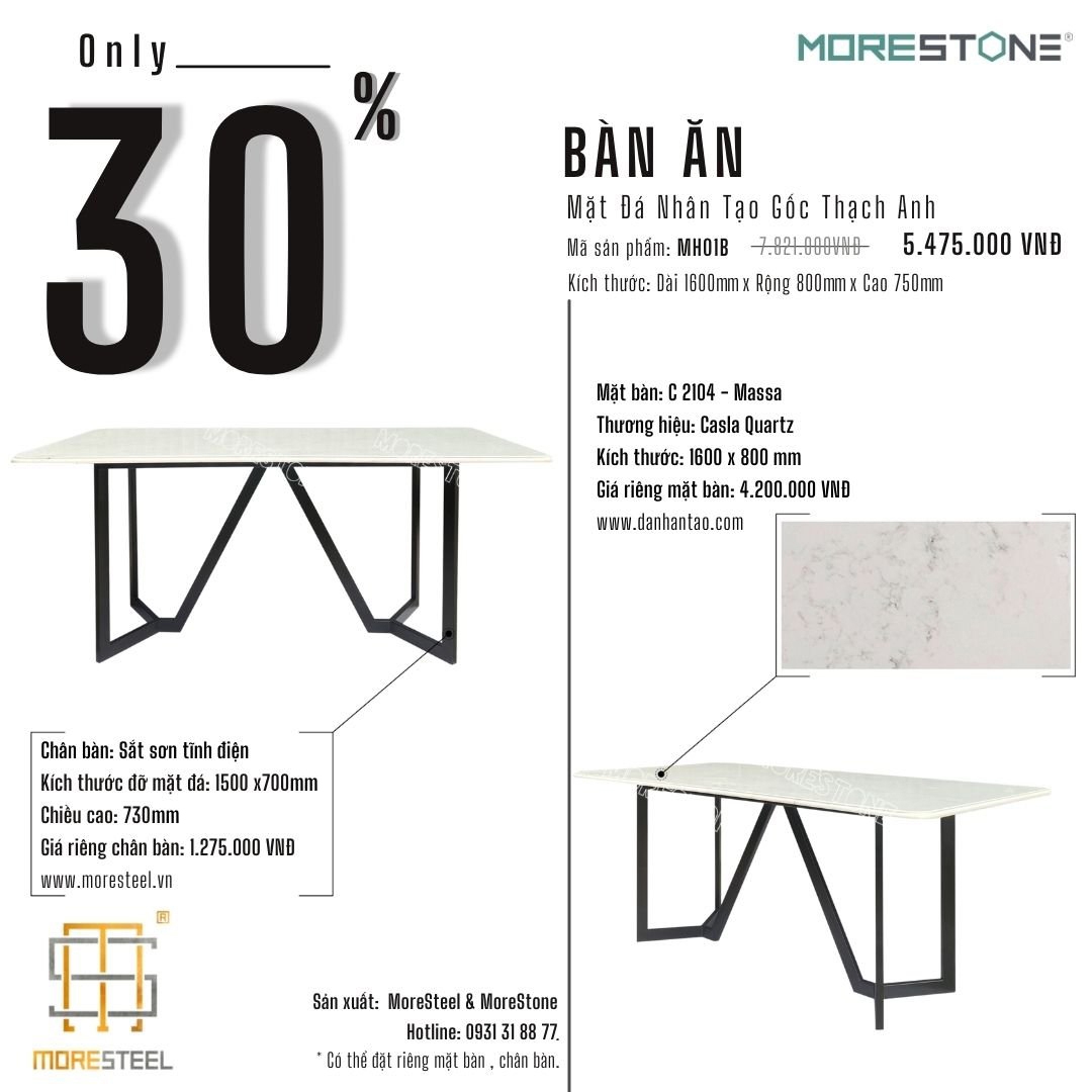Chương trình ưu đãi  - Bàn ăn MH01B
