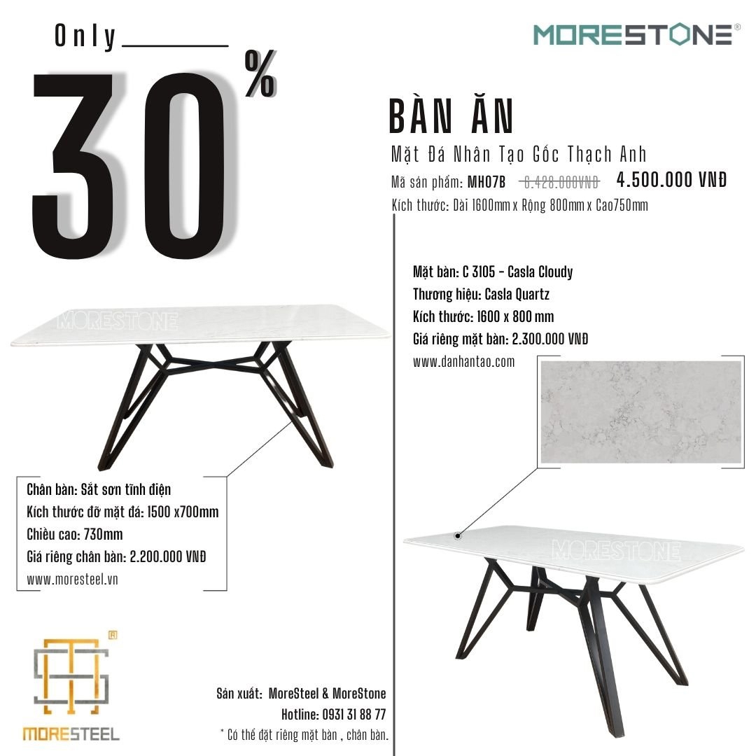 Chương trình ưu đãi  - Bàn ăn MH07B