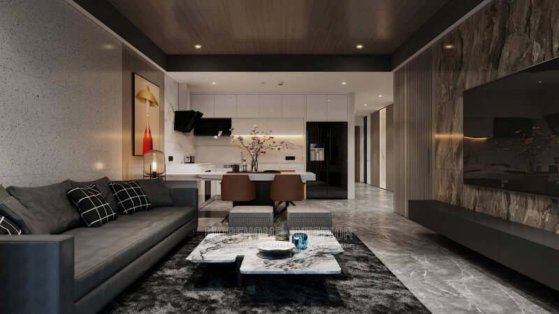 Đá ốp tường phòng khách đầy mới lạ đá ốp tường phòng khách