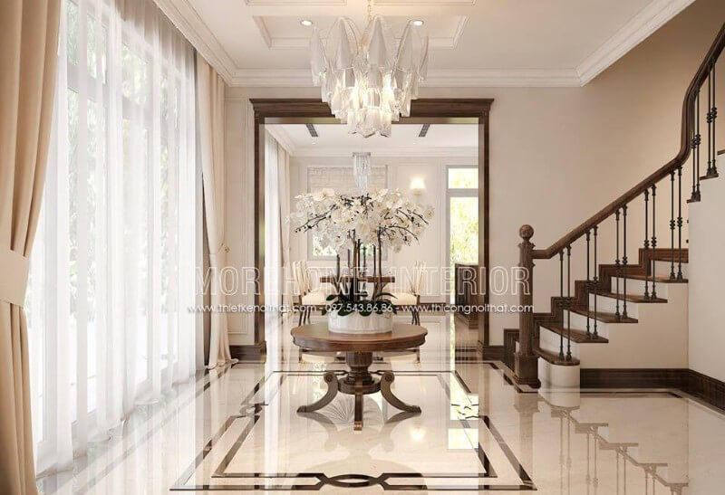 Đá ốp hoa văn cao cấp với tone màu nhẹ nhàng, tinh tế mang lại không gian sang trọng và ấn tượng hơn cho không gian mà nó sở hữu đá lát nền