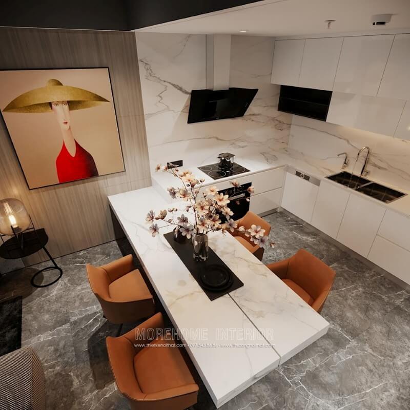 Lựa chọn đá ốp bếp giá rẻ cho nhà chung cư