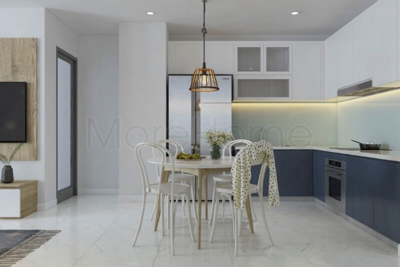 Sử dụng đá nhân tạo solid surface để ốp bếp mang đến vẻ đẹp cao cấp và sang trọng hơn cho căn phòng