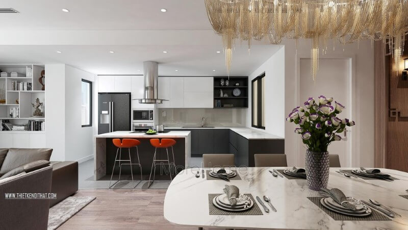 Đá ốp bếp solid surface cao cấp với ưu điểm vượt trội từ thẩm mỹ cho tới công năng sử dụng: bền, đẹp, vệ sinh dễ dàng... vì thế, hầu hết mọi gia chủ đều lựa chọn để trang trí thêm cho không gian phòng bếp nhà mình
