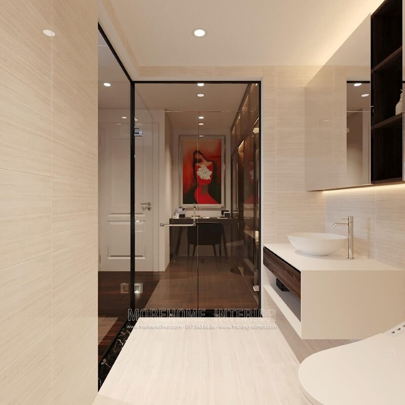 Lựa chọn đá ốp nhân tạo để ốp mặt tủ lavabo đá ốp phòng tắm