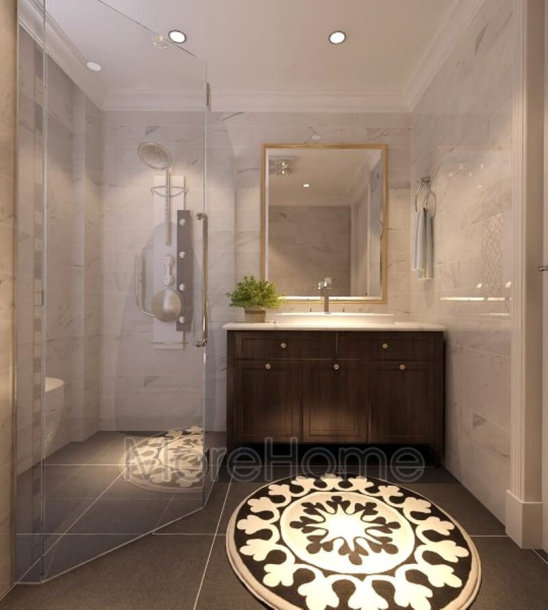Đá ốp tủ lavabo nhân tạo cao cấp được coi là sự lựa chọn hoàn hảo cho không gian phòng tắm. đá ốp phòng tắm
