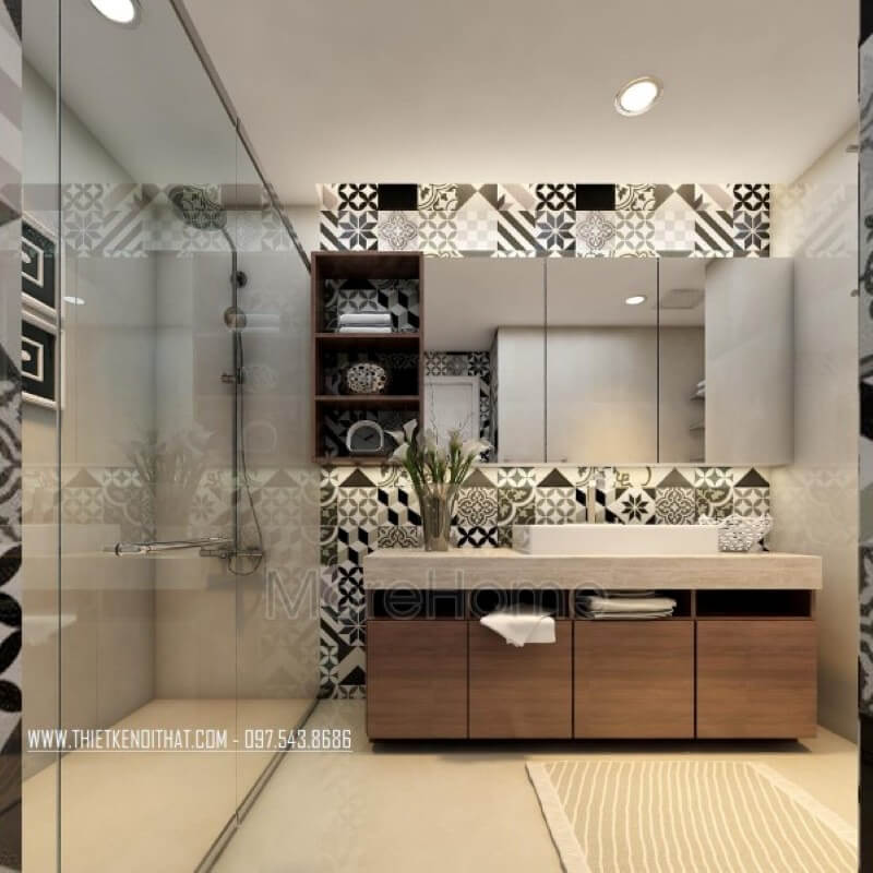 Đá nhân tạo cao cấp được coi là sự lựa chọn tốt nhất cho bề măt nhạy cảm hay phải tiếp xúc với nước hay hóa chất như tủ lavabo đá ốp phòng tắm