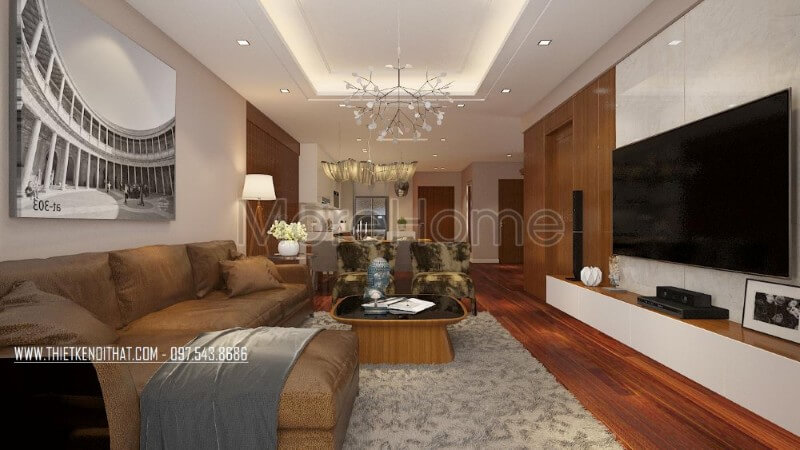 Đá ốp tường phòng khách được coi là điểm nhấn ấn tượng nổi bật cho không gian phòng khách đá ốp phòng khách cao cấp