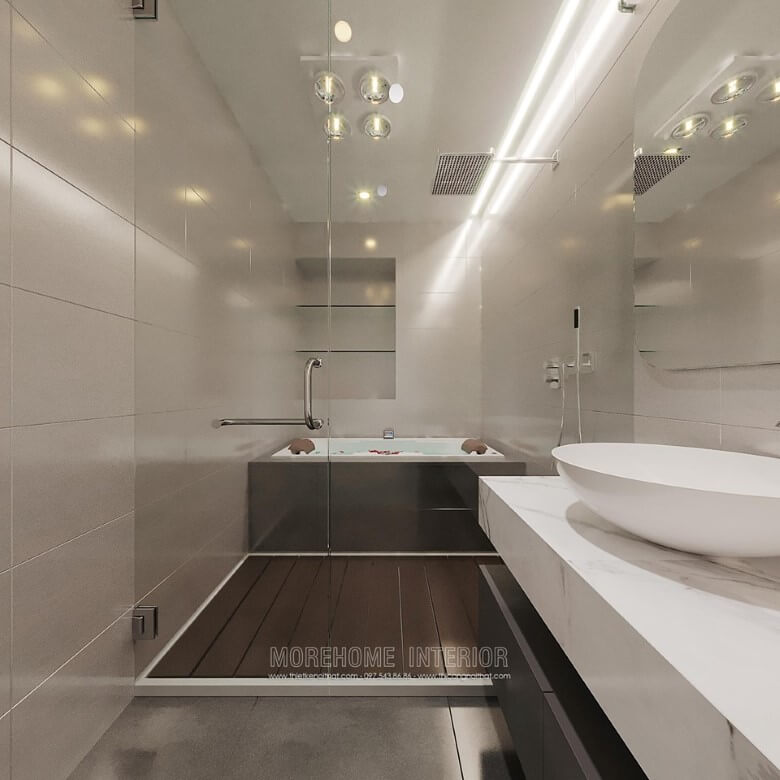 Mẫu đá ốp bàn lavabo cao cấp đẹp cho không gian phòng tắm nhà vệ sinh Đá ốp lavabo