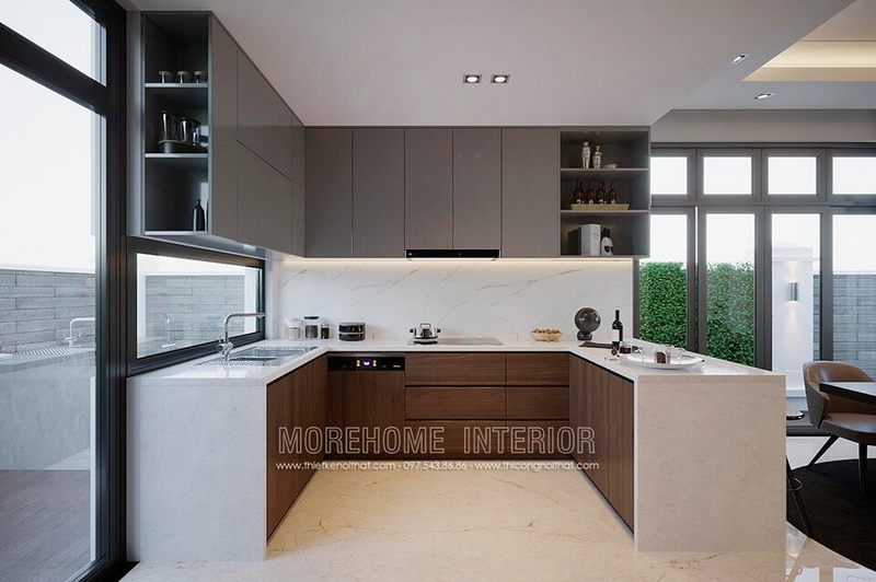 Nhà biệt thự của bạn cần được trang bị một phòng bếp theo phong cách hiện đại? Hãy thiết kế nó ngay bây giờ!
