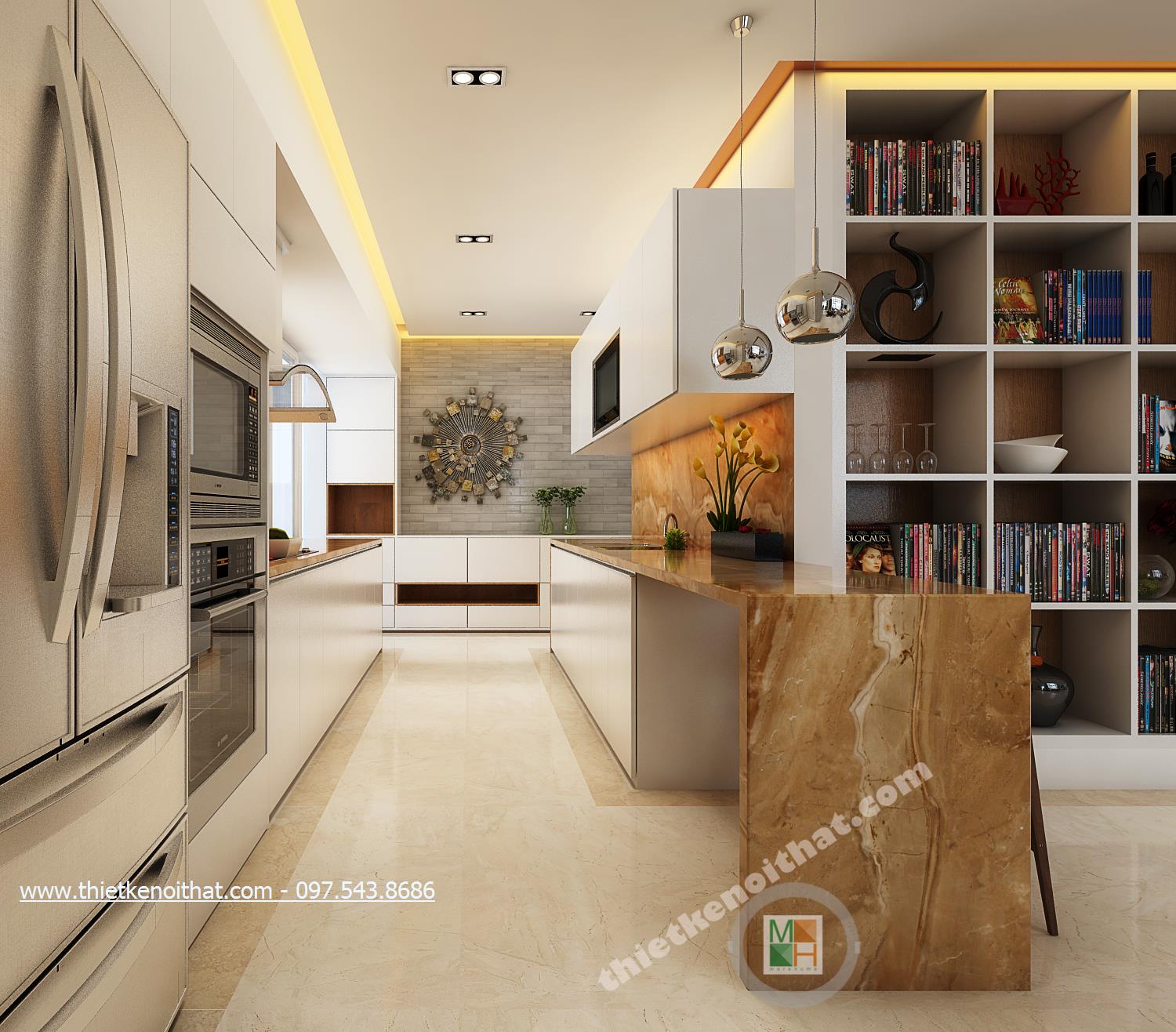 Ốp bếp bằng đá loại đá nào thì đẹp, sang trọng??