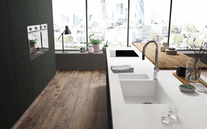 Chậu rửa đá nhân tạo solid surface Hàn Quốc